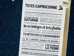 Carte astrologie Capricorne – TOUT EST DIT
