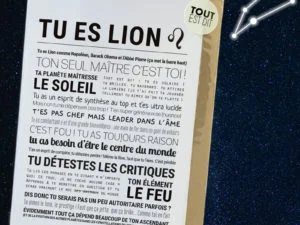 Carte astrologie Lion – TOUT EST DIT