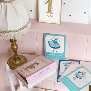 Cartes 12 Premiers Mois Petite Ecole de Danse, Moulin Roty