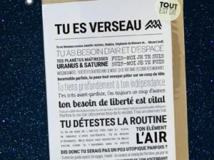 Carte astrologie Verseau – TOUT EST DIT