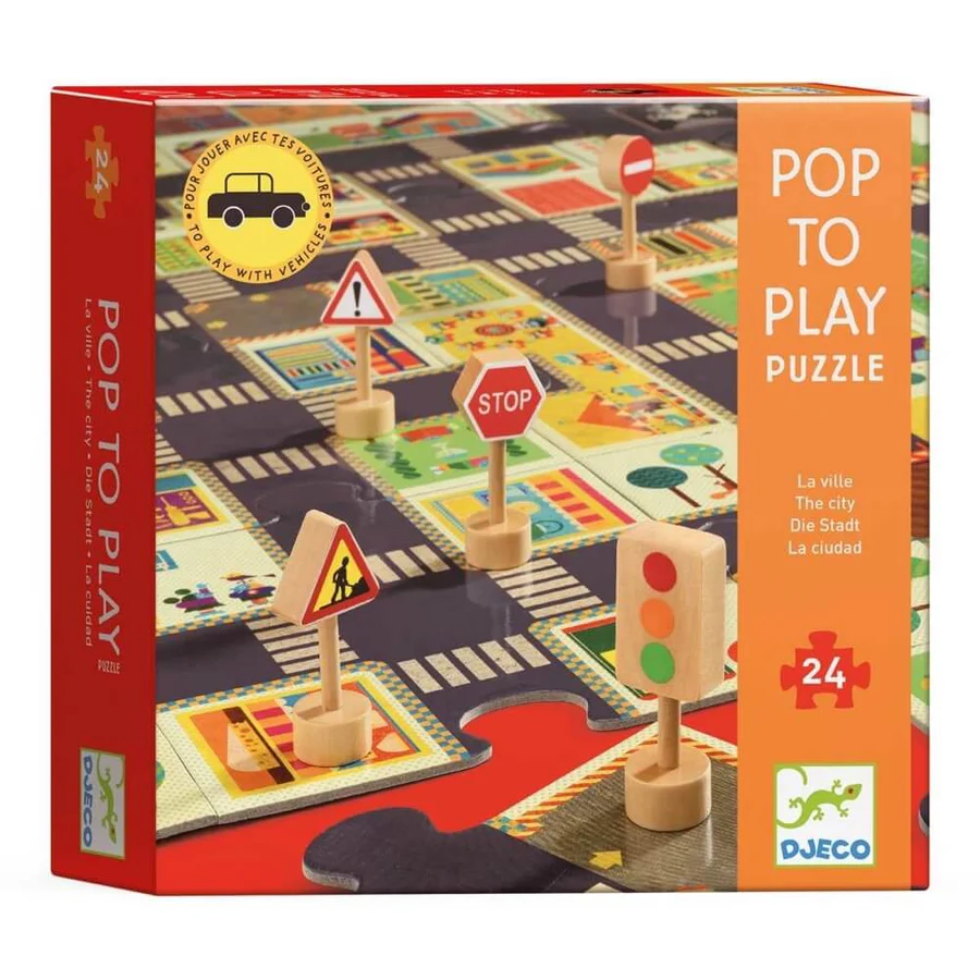 Puzzle Pop to Play la Ville, Djeco