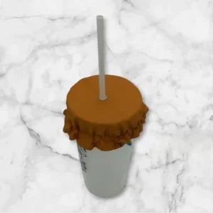 Charlotte pour verre avec passage pour la paille