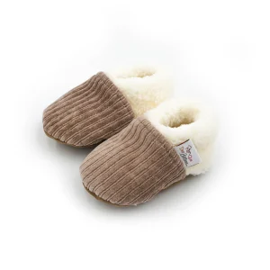 Chaussons velours Beige – Rien que des Bêtises