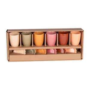 Coffret de 6 tasses et sous-tasses Agra, BASTIDE