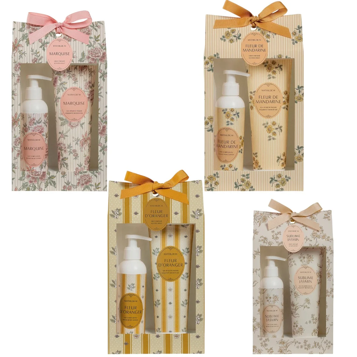 Coffret parfumé lait corps et gel douche, Mathilde M.
