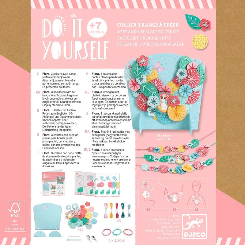 DIY Collier 3 Rangs à Créer, Djeco – Image 6
