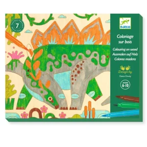Coloriage sur bois Dino world, Djeco