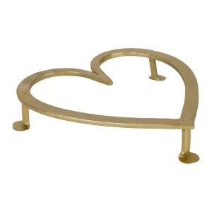 Dessous de plat Cœur doré en fer, Yliades