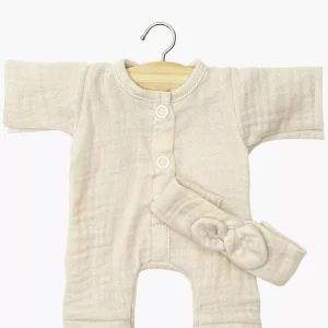 Babies – Combinaison Lili et son headband en gaze de coton Mastic