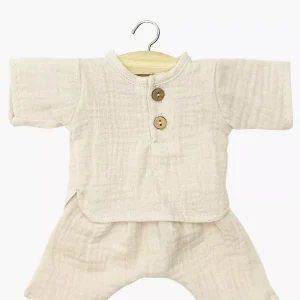 Babies – Ensemble Andrea en gaze de coton mastic