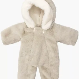 Bambinis – Combinaison de ski Carlota en fausse fourrure beige