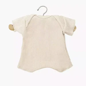 Babies – Body shorty en maille côtelée latte