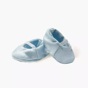Chaussons ballerines en lycra bleu ciel