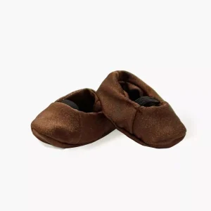 Chaussons ballerines en lycra choco