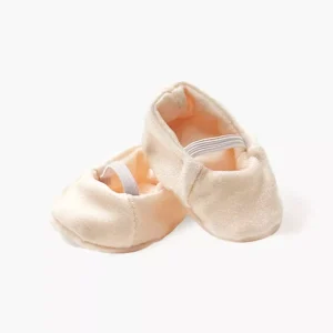 Chaussons ballerines en lycra rose nude