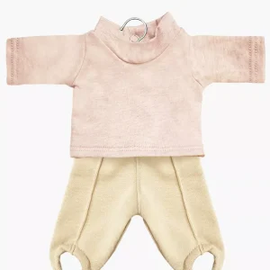 Ensemble sous-pull en jersey chiné pétale et fuseau Popeye en molleton lin