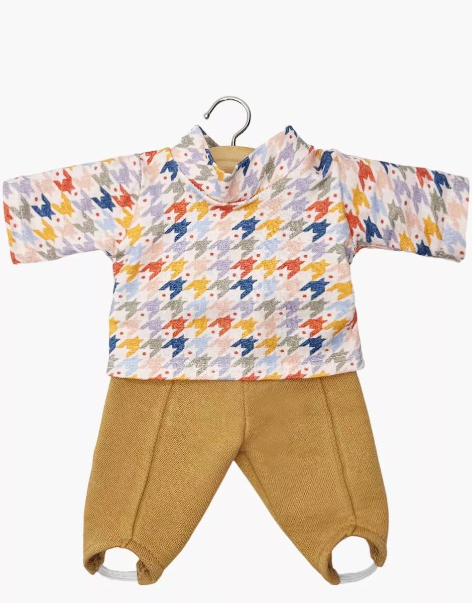 Ensemble sous-pull Slalom et fuseau Popeye en molleton camel