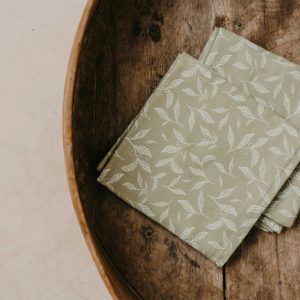 Duo de langes 70×70 | Leaves