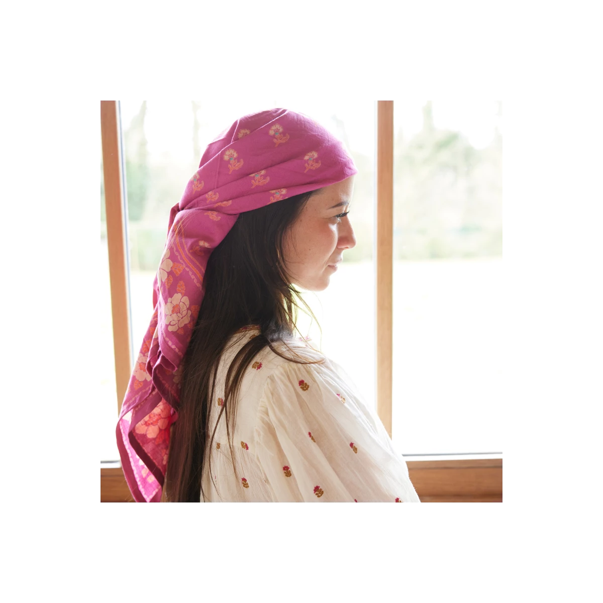 Foulard Indien Nur Camélia / Adulte – Image 4