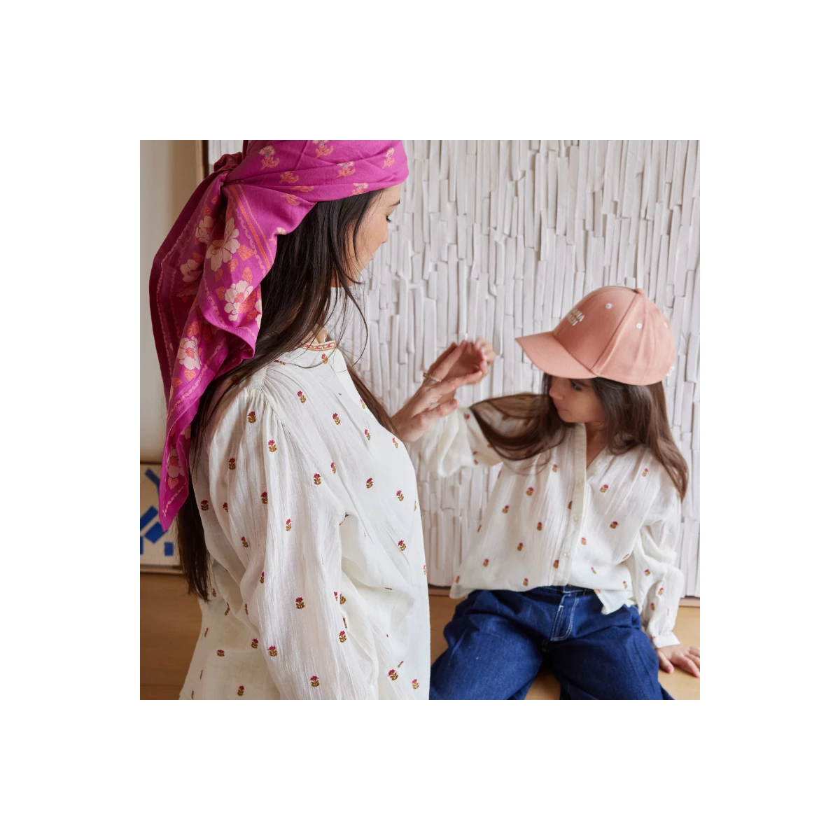 Foulard Indien Nur Camélia / Adulte – Image 5