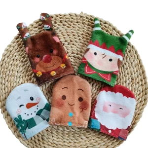 Mini gant de toilette enfant Noël