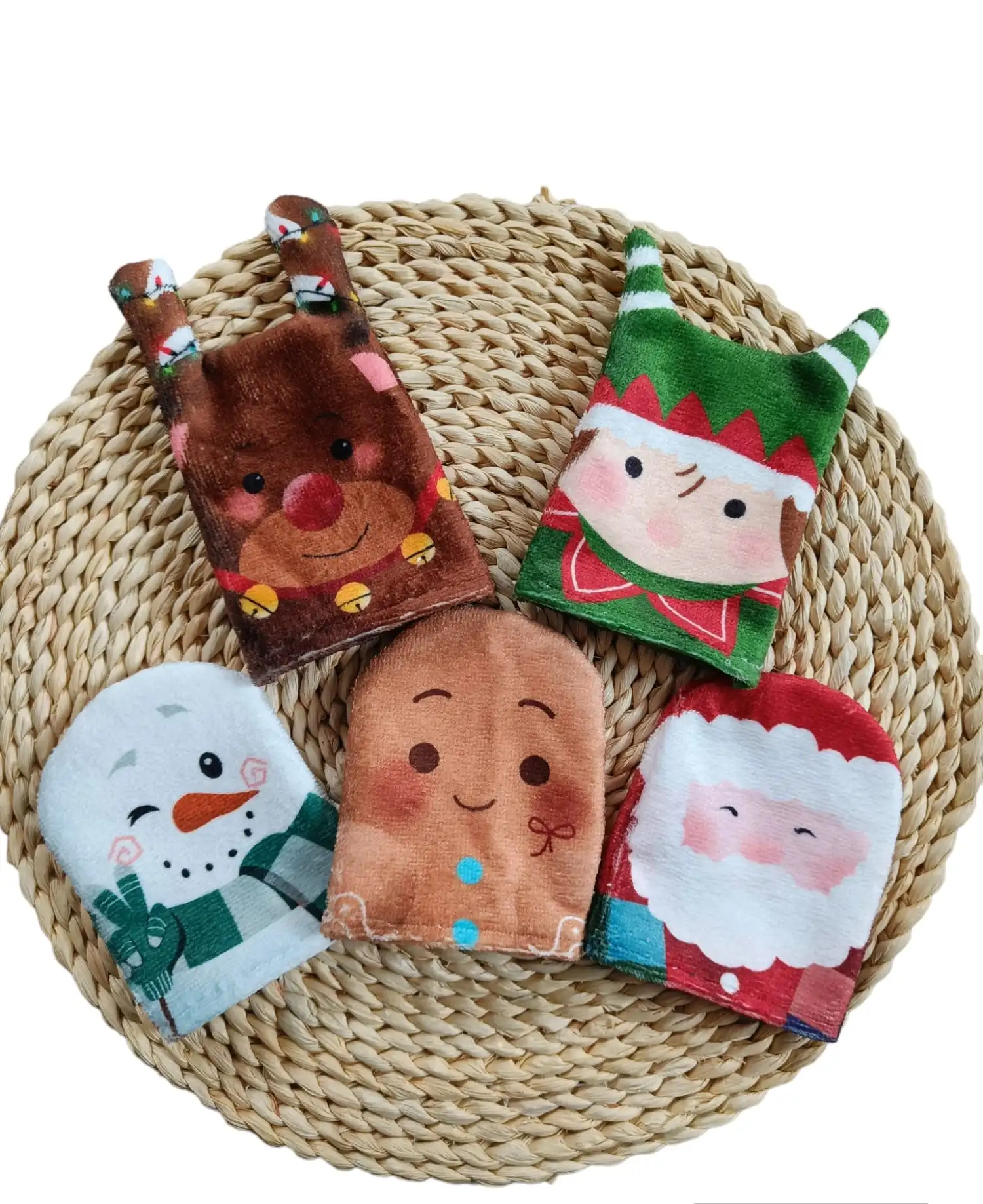 Mini gant de toilette enfant Noël – Image 2