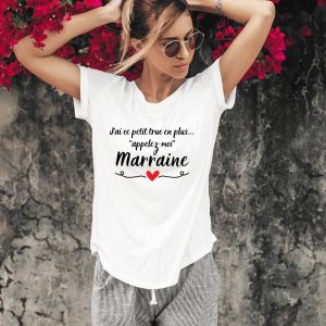 Tee-shirt appelez-moi marraine