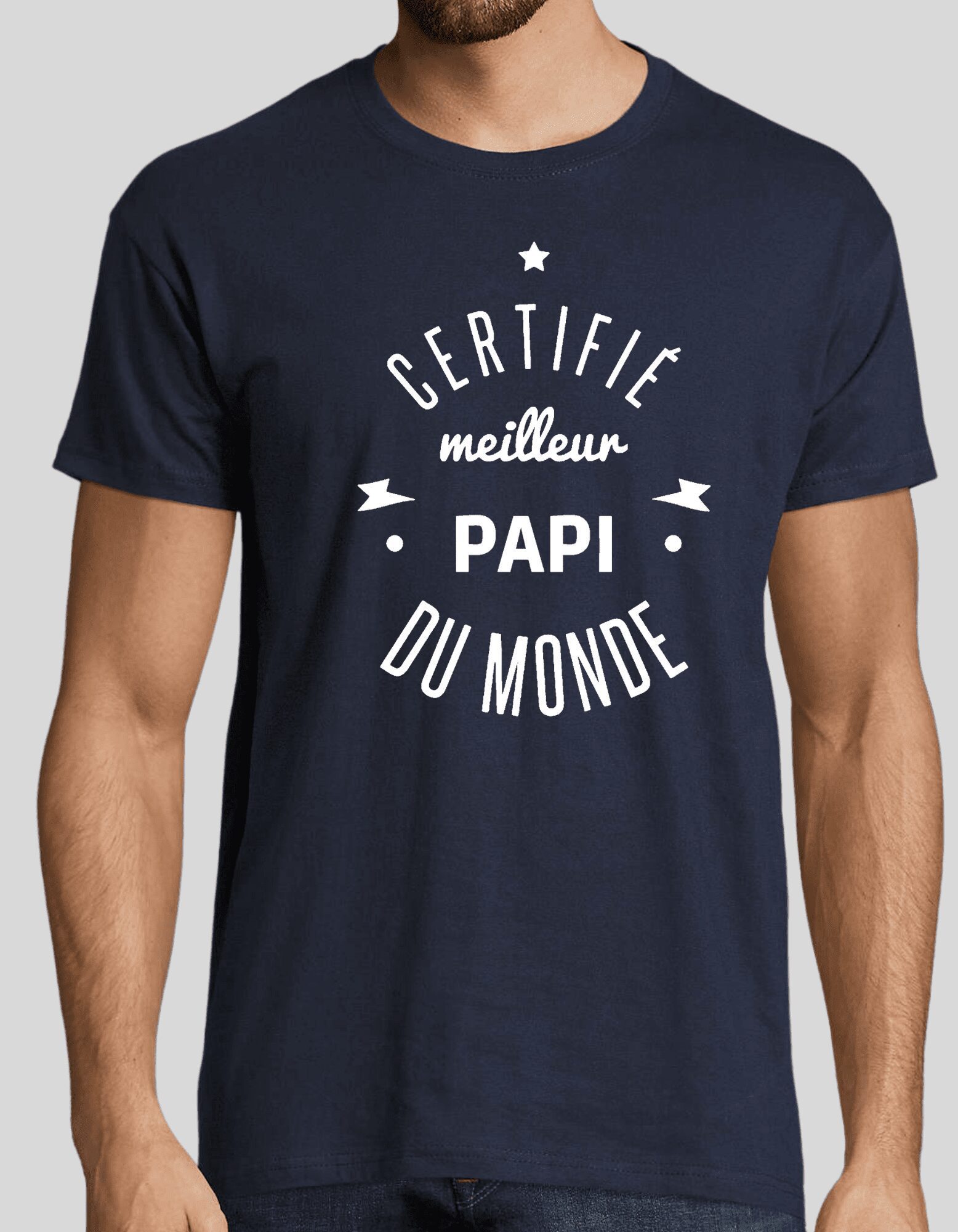 T-shirt – certifié meilleur papi – Image 2