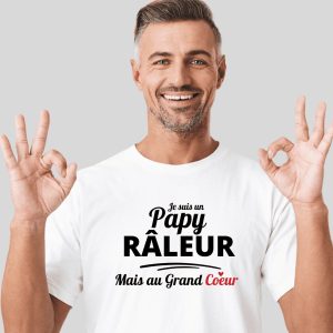 Tee-shirt papy râleur mais au grand coeur