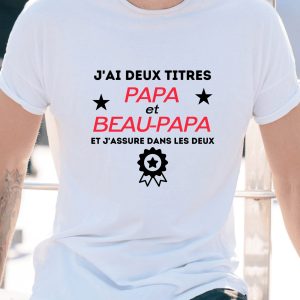 T-shirt papa et beau-papa