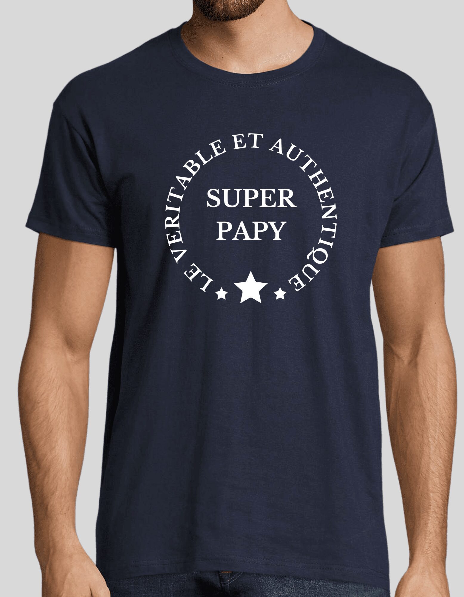 Tee-shirt Véritable Super Papy – Le cadeau qui rend fier chaque grand-père – Image 2