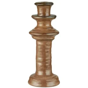 Porte-bougie en grès Brun, IB Laursen