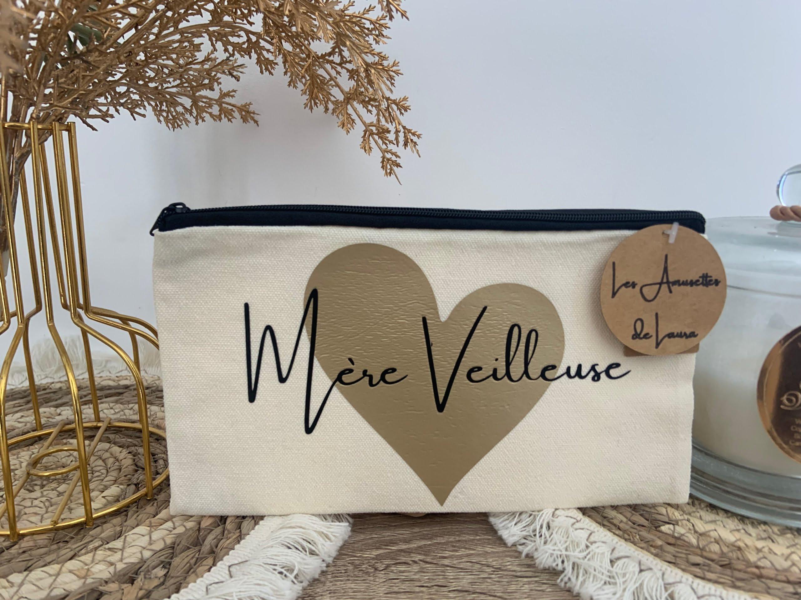Pochette Cœur Mère Veilleuse