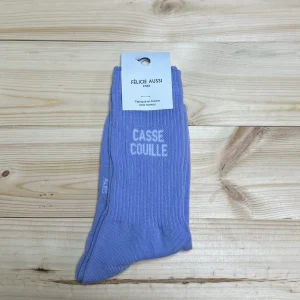 Chaussettes Mauves CASSE COUILLE