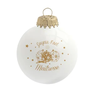 Boule Joyeux Noël maîtresse !