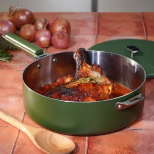 Merveilleuse Sauteuse inox 28 cm Fougère – Cookut