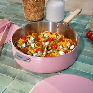 Merveilleuse Sauteuse inox 28 cm Guimauve – Cookut