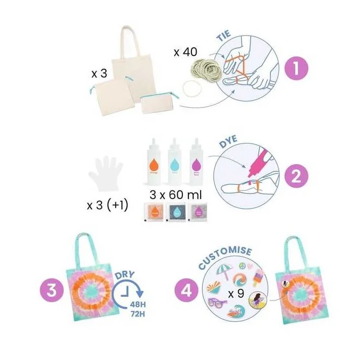 Accessoires Tie-Dye Sunshine Camp, Djeco – Image 2