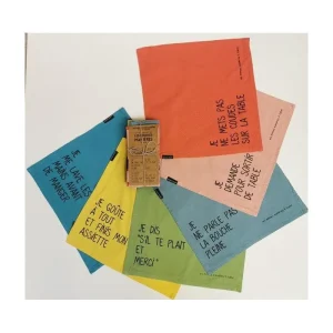 Lot 6 Serviettes Les Bonnes Manières