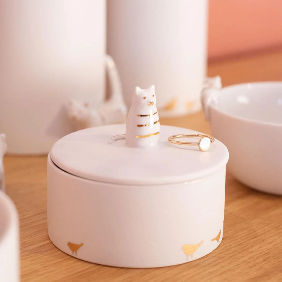 Pot Chat en Porcelaine – Image 2