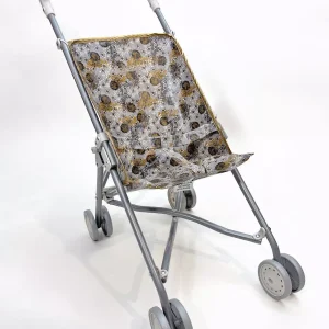 *Poussette poupée Violet vanillé sur châssis classique gris