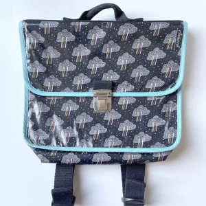 *Cartable CP pour enfant en coton enduit Clouds
