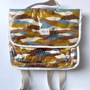 *Cartable Maternelle pour enfant en coton enduit Minikane X Jojo Factory