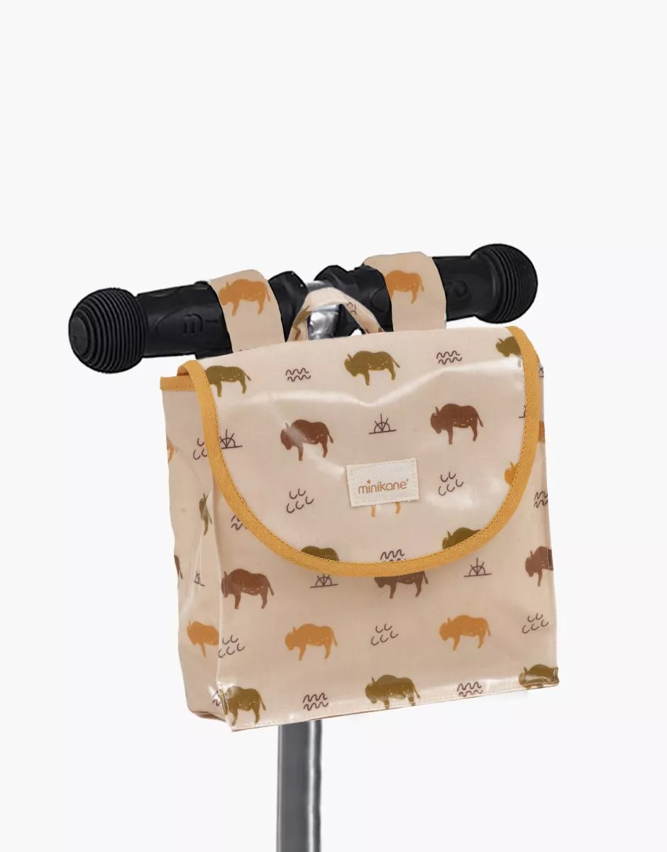 Sac de guidon en coton enduit Buffalo