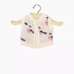 Cardigan Léonie en tricot Peacocks roses