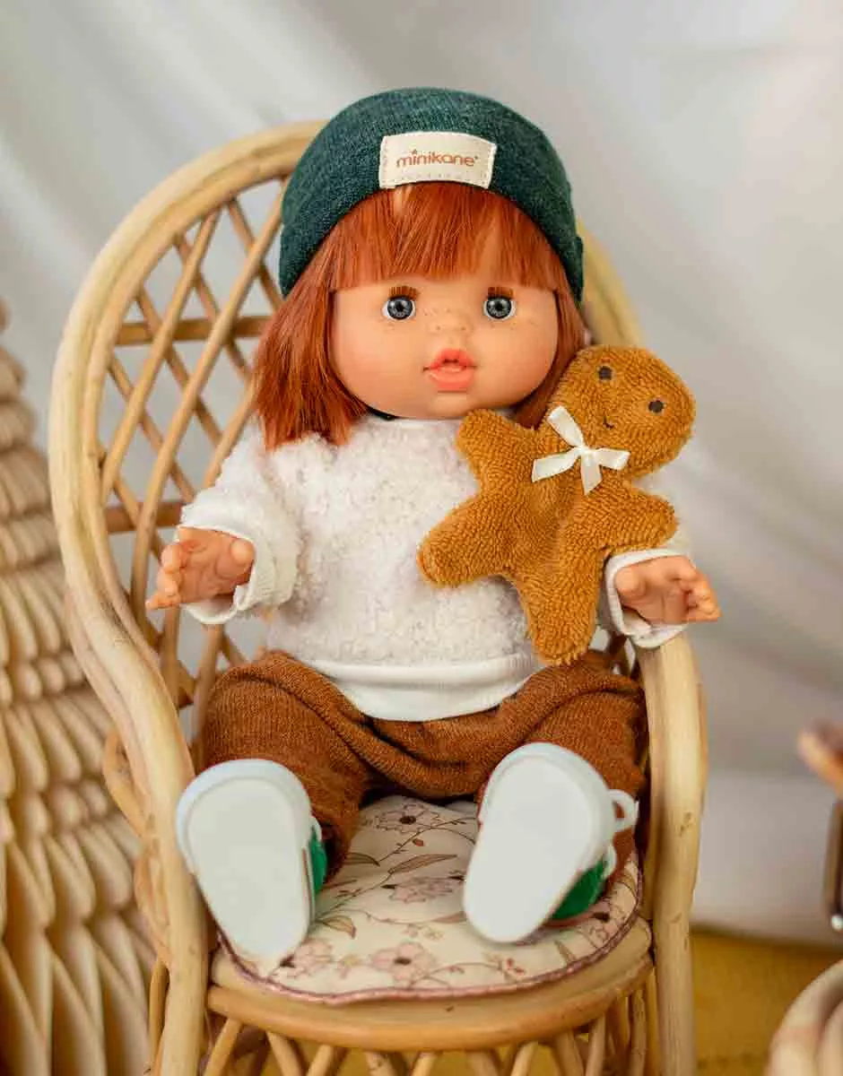 Ensemble 3 pièces « Bonhomme Pain d’épices » caramel avec doudou – Image 2