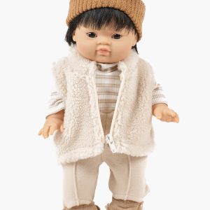 Doudoune sans manche Bernard en sherpa écru