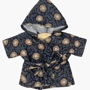 Babies – Peignoir en double gaze Marguerite Réglisse