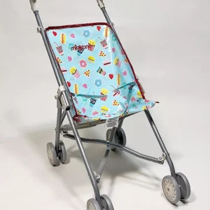 *Poussette poupée avec assise en coton enduit Gourmandises
