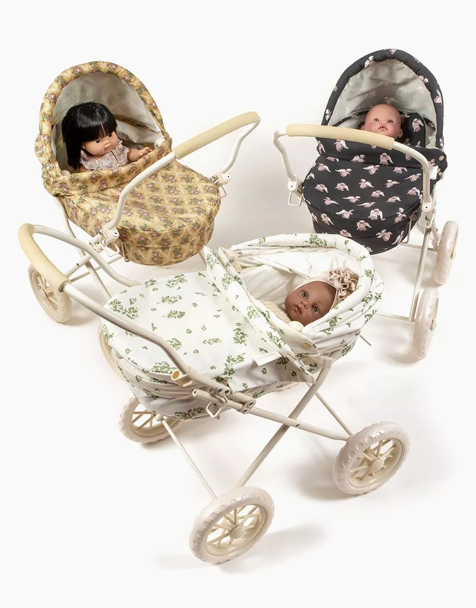 Landau rétro « Séraphine » pour poupées et poupons – Image 2